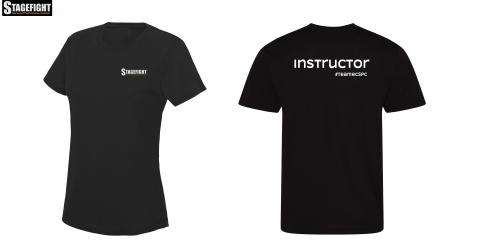 Stage Fight Instructor Womens Black Training Shirt